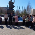 Акция «Ел еркесі- Ақан сері» , посвященная 180-летнему юбилею известного казахского композитора, поэта Акана сері Корамсаулы