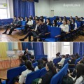 Within the framework of the project "Ayzga aynalgan kieli eskertkishter" under the name "Akmola oblysyn kieli zherleri" KSU "Center for the Protection and Use of historical and Cultural Heritage" of the Department of Culture of the Akmola region held a lecture for students of grades 8, 9, 10 of Kokshetau secondary school No. 7