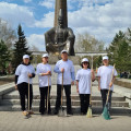 Проведена эко-акция у памятника Абылай хана в рамках экологической инициативы "Таза Қазақстан"