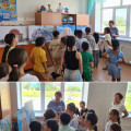 The exhibition "Akmola oblysyn kieli zherleri" was held at secondary school No. 9 in Kokshetau
