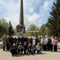 An action "Astana-Tugan eldin zhuregi" dedicated to the Day of the Capital with students of gymnasium school No. 6 in Kokshetau was held at the monument to "Abylai Khan"