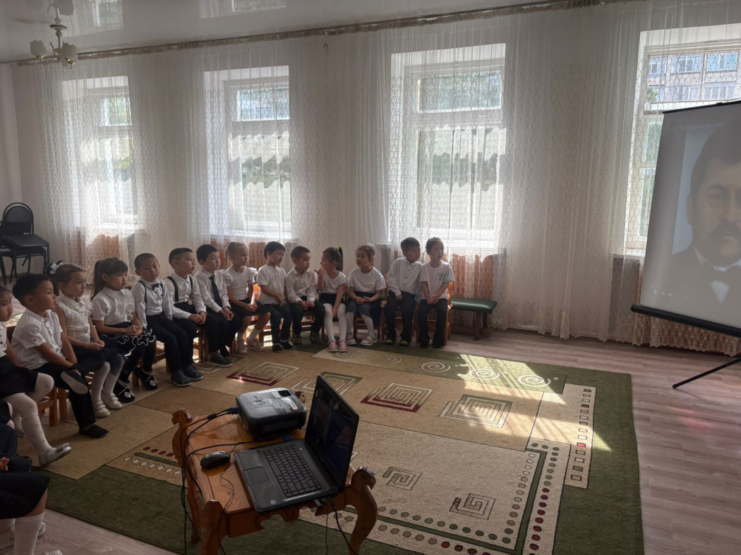 Познавательный урок «Өссе тілім, менде бірге өсемін»  для воспитанников «Ясли-сад «Акбота» при отделе образования Акмолинской области 1