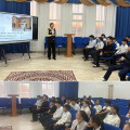 КГУ «Центр по охране и использованию историко-культурного наследия» провел урок по теме «Кеңес Одағының батыры-Мәлік Ғабдуллин» посвящённый Герою Советского Союза Малику Габдуллину, в общеобразовательной школе №7 г. Кокшетау