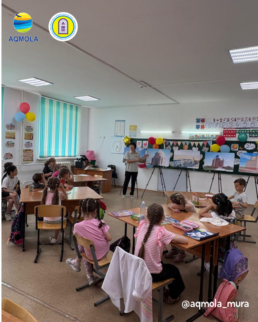 Проведена выставка на тему «Ақмола облысының киелі жерлері» в школе-лицей №2 г. Кокшетау 0