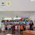 Проведена выставка на тему «Ақмола облысының киелі жерлері» в школе-лицей №2 г. Кокшетау