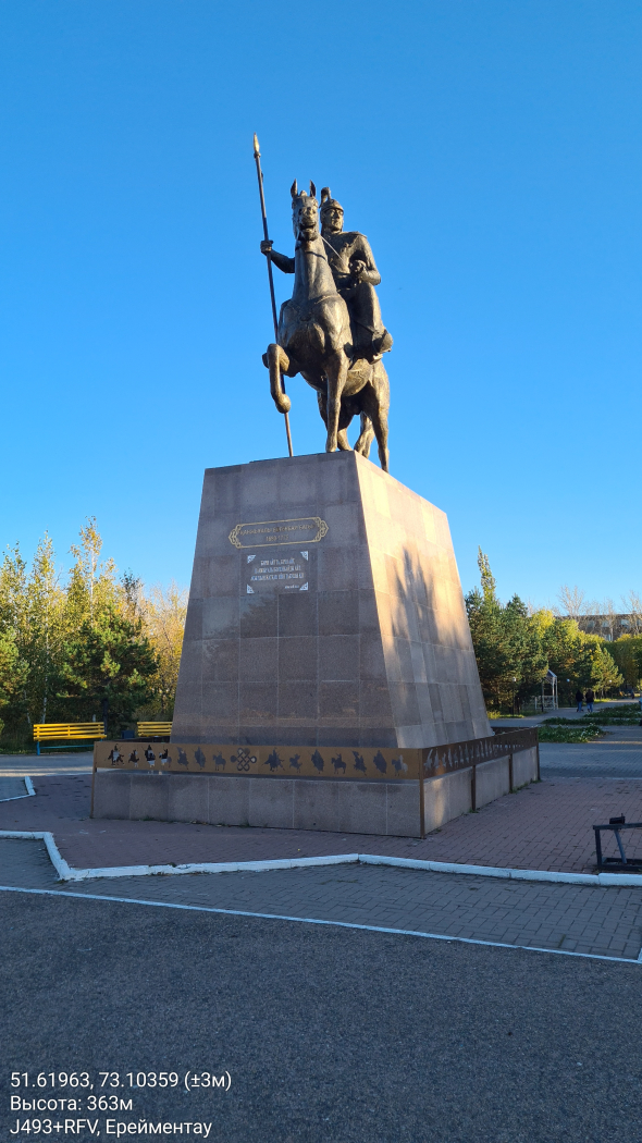 Бөгенбай батырдың аттағы мүсіні 3